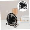 Angoily Clock Fan Portable Metal Cooling Fan with Display Rotation for Home Office Study and Compatible with Computers and Laptops view 3