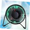 Angoily Clock Fan Portable Metal Cooling Fan with Display Rotation for Home Office Study and Compatible with Computers and Laptops view 4