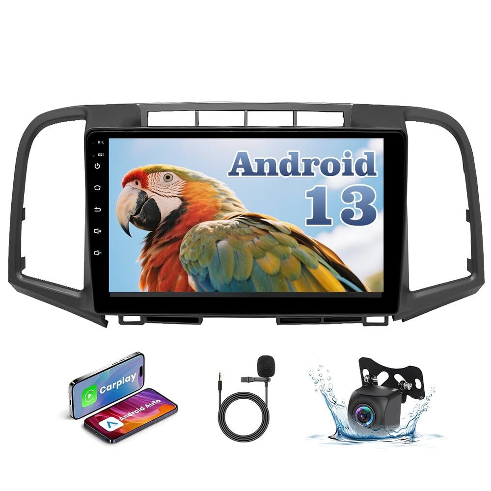 4+64G Car Stereo Fit for Toyota Venza 2008-2016 Touchscreen 9" Supports Wireless Carplay Android Auto Android 13, Double Din Car Radio Receiver FM WiFi GPS SWC Bluetooth Backup Camera
