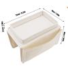 Aramox Arm Teaching Holder Large Sofa Tablet with Good Material, Armrest Shell for Remote Control and Snacks, Living Room Couch (Beige) view 3
