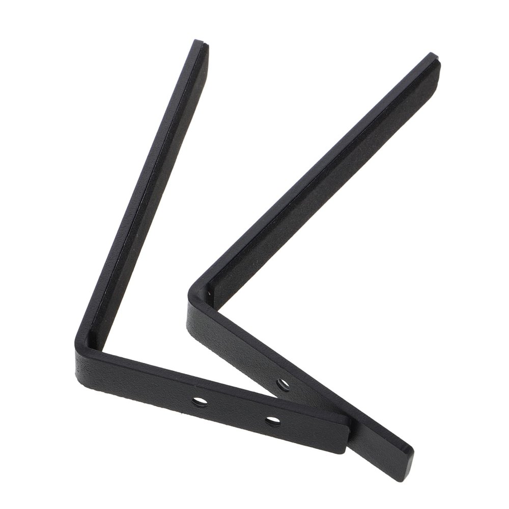 Zerodeko 2pcs Wall Mount Bracket for Soundbar Easy Installation Speaker Stands for Desktop Wall Space-Saving Metal Soundbar Mounting Bracket Decorative Audio Speaker Support Black
