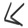 Zerodeko 2pcs Wall Mount Bracket for Soundbar Easy Installation Speaker Stands for Desktop Wall Space-Saving Metal Soundbar Mounting Bracket Decorative Audio Speaker Support Black view 1