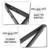 Zerodeko 2pcs Wall Mount Bracket for Soundbar Easy Installation Speaker Stands for Desktop Wall Space-Saving Metal Soundbar Mounting Bracket Decorative Audio Speaker Support Black view 3