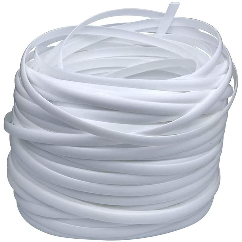 Yaregelun Wicker Repair Supplies Synthetic Rattan Material, Patio Furniture Repair Kit White