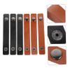DOITOOL Leather Bobbin Winder Kit 6pcs Earphones Manager Usb Cord Holder Cable Ties for Organizing Electronics view 4