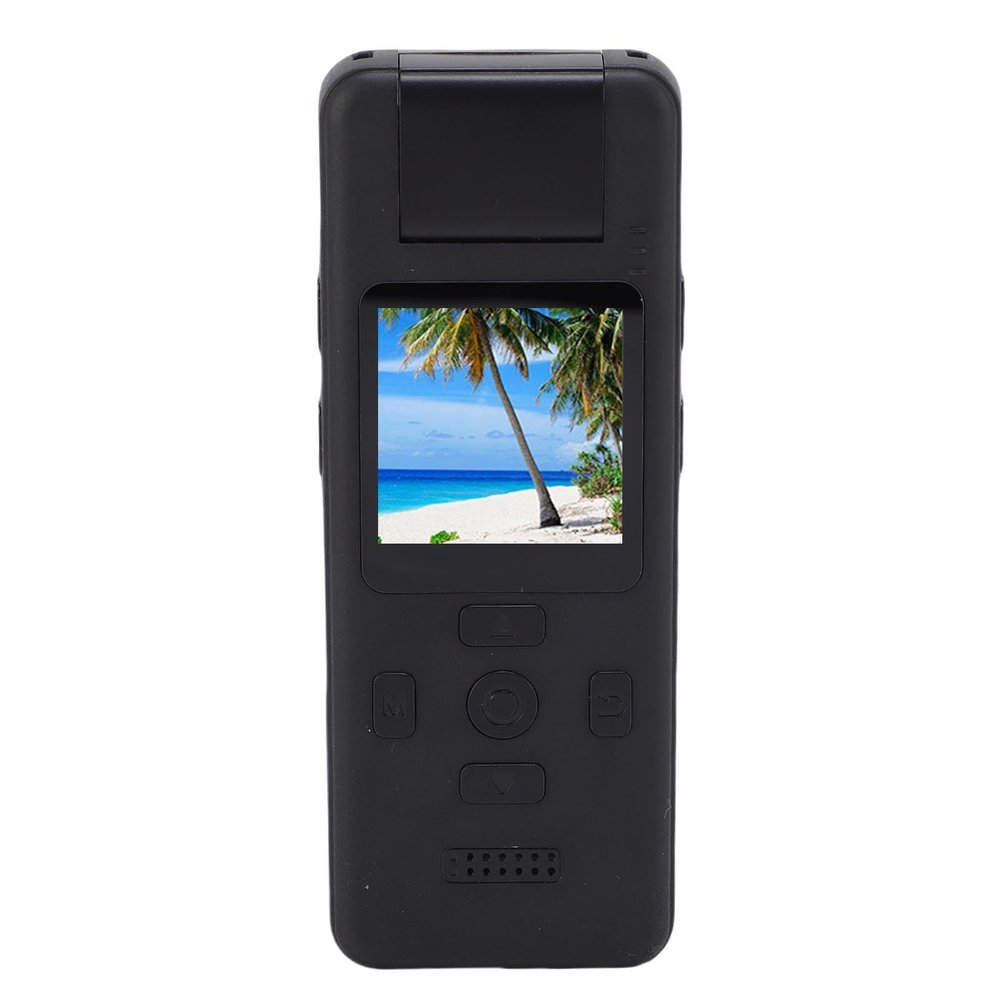 Body Worn Camera Video Recorder 1.5 Inch Screen 4K HD Wearable Camcorder with Magnetic Back Clip 180 Rotatable Lens for Sport Business