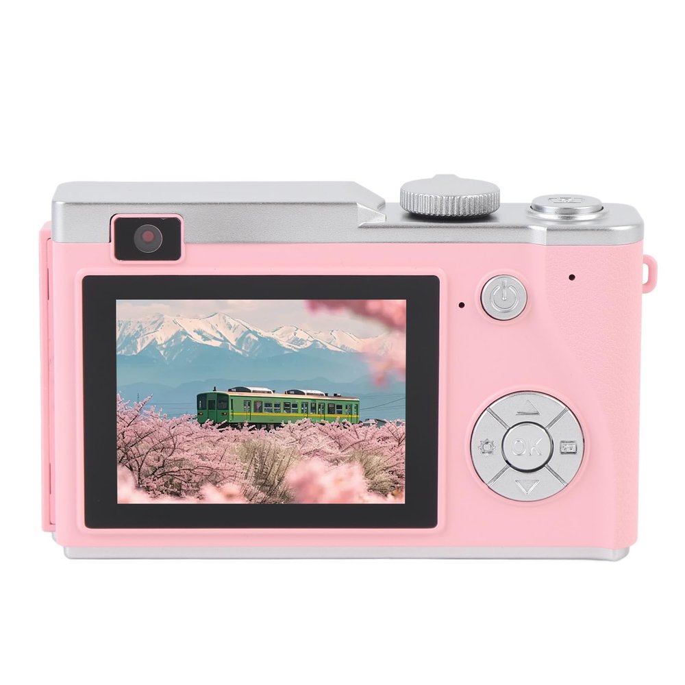 Digital Camera,4K Vlogging Camera for,16X Zoom Anti Shake,Point and Shoot Digital Camera with Fill Light,2.4inch Screen Compact Small Camera for Boys Girls Kids (64GB)