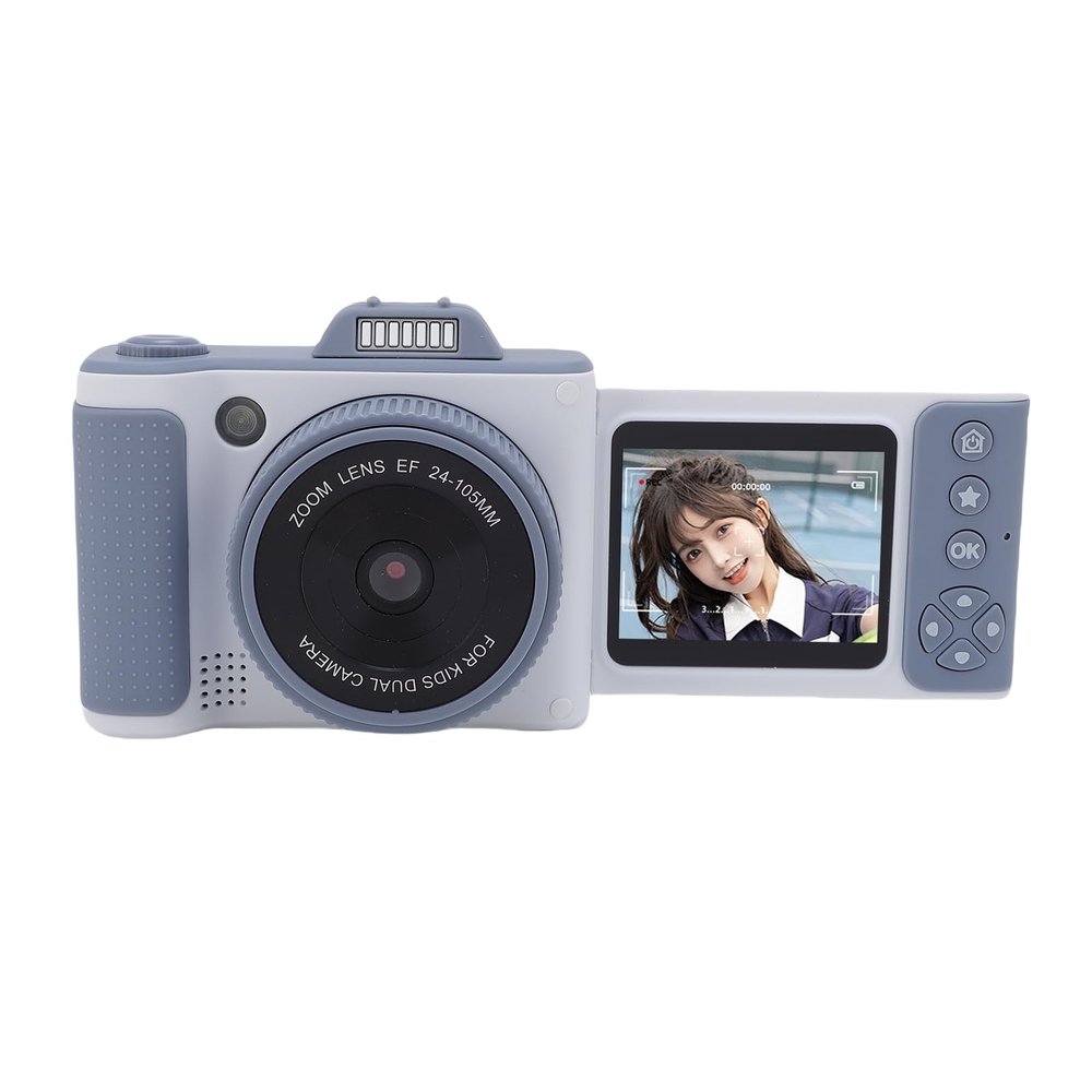 66MP 2.5K Digital Camera with 180 Flip Screen & 16x Zoom, Selfie Camera with LED Fill Light for Vlogging, and Low Light Photography (32G Memory Card)