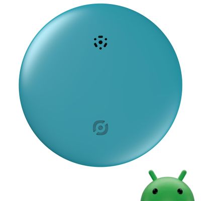 Android Smart Tracker Tags, Bluetooth Wallet Tracker Work with Find Hub app, 2025 Smart Key Finder GPS Item Locator for Keys, Bags, Luggage,Pets, Wallet, IP67 Waterproof (Android Only) (Blue, 1 Pack)