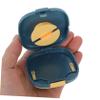 FELTECHELECTR 3pcs Portable Charging Cable Organizer Rotating Design Compact Data Cable Storage Box for Travel Mobile Phone Accessories Yellow White Gray view 3
