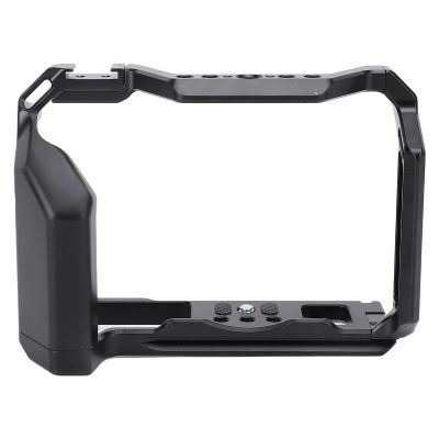 Camera Full Cage,Aluminum Alloy Video Camera Cage for with Cold Shoe Mount,Equipped with 3/8 inch and 1/4 inch Screw Holes,Camera Cage for