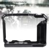 Camera Full Cage,Aluminum Alloy Video Camera Cage for with Cold Shoe Mount,Equipped with 3/8 inch and 1/4 inch Screw Holes,Camera Cage for view 2