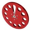 Fydun 1/4 7 Inch Take Up Reel, 1 4 Takeup Universal 11 Holes, Empty Tape Easy Installation Cord Reels for Recording Red Aluminum Alloy High Nce Hole (Red) view 3