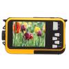 Full HD 2.7K 48MP Dual Screens Underwater Digital Camera, 16X Digital Zoom Front Rear Double Screens, for Underwater, for Travel (Yellow) view 1