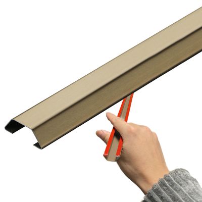 Floor Cable Raceway Cord Cover Hider Channel Self-adhesive Black Gold Silver, 1m/1.5m Wire Protector Cover Hard Electric Tube Concealer, Home Office Study Bedroom(D,W 2CM/0.8INCH L 1M/39INCH)
