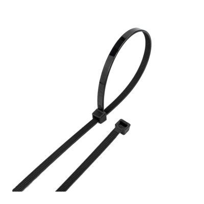 100 PCS Self-locking Plastic Nylon Tie Black Fastening Strap Cable-Tie-Set Cable Zip Tie Fastening R~ng Zip Wraps Strap Tie(4x200(black) 100pcs)