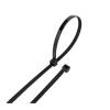 100 PCS Self-locking Plastic Nylon Tie Black Fastening Strap Cable-Tie-Set Cable Zip Tie Fastening R~ng Zip Wraps Strap Tie(4x200(black) 100pcs) view 1
