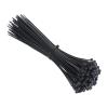 100 PCS Self-locking Plastic Nylon Tie Black Fastening Strap Cable-Tie-Set Cable Zip Tie Fastening R~ng Zip Wraps Strap Tie(4x200(black) 100pcs) view 2
