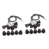 ABOOFAN 2sets Window Sensors Magnetic Reed Black for Security Alarm Door Alarm Window Easy Install 5pcs*2 view 1