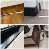 Floor Cable Raceway Cord Cover Hider Channel Self-adhesive Black Gold Silver, 1m/1.5m Wire Protector Cover Hard Electric Tube Concealer, Home Office Study Bedroom(A,W 2.4CM/0.9INCH L 1M/39INCH) view 2