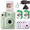 Fujifilm Instax Mini 12 Instant Camera Mint Green with Sandisk 32 GB USB Flash Drive + 40 Sheets Fujifilm Instax Mini Film and Sunshine Photo Microfiber Cleaning Cloth Bundle view 1
