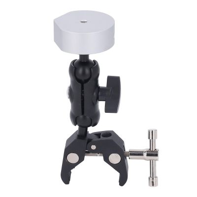 Adjustable Clamp Mount for Mini Satellite Dish - RV Ladder Mount with Dual Ball Head for Trailers, Yachts, and Rooftops - CNC Aluminum Alloy, Portable & Multifunctional