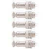 aqxreight 5Pcs Aviation Plug Connector M Fem Wire Panel Power Chassis Metal Fittings 5A GX12 450V2pin Ts, CNC Machine Etc Aviation PlugAviation ConnectorM Fem Wire Panel Power Chassis (4pin) view 3