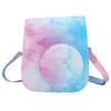 Akozon Camera Protective Cover PU Leather Camera Bag with Adjustable Strap for Instant Camera Mini11 Splat Blue Pink Dream (Blue Pink Color) view 1