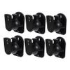 CONGARTENO 6sets Surround Sound Wall Mount Bracket for Speakers Material for Home Office Kitchen and More Sleek Black Design view 1