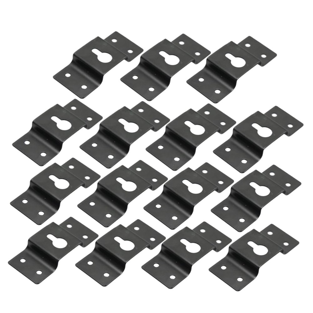 QUMIIRITY 15pcs Hanging Speaker Bracket Surround Sound Box Hook Audio Speaker Hangers Wall Hangers