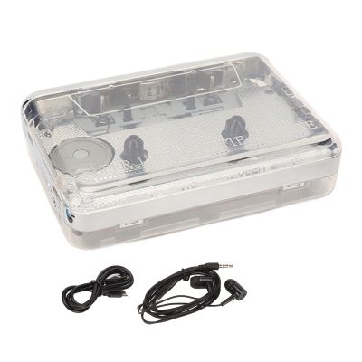 Cassette USB Retro to The MP3 Converter, a Load Tape Player for Old Ligaments to MP3 Conversion for Auto Home Home Use Transparent Shell