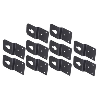 CONGARTENO 10pieces Hanging Brackets for Surround Sound Speakers Wall Mount Speakers Accessories Shaped Hooks