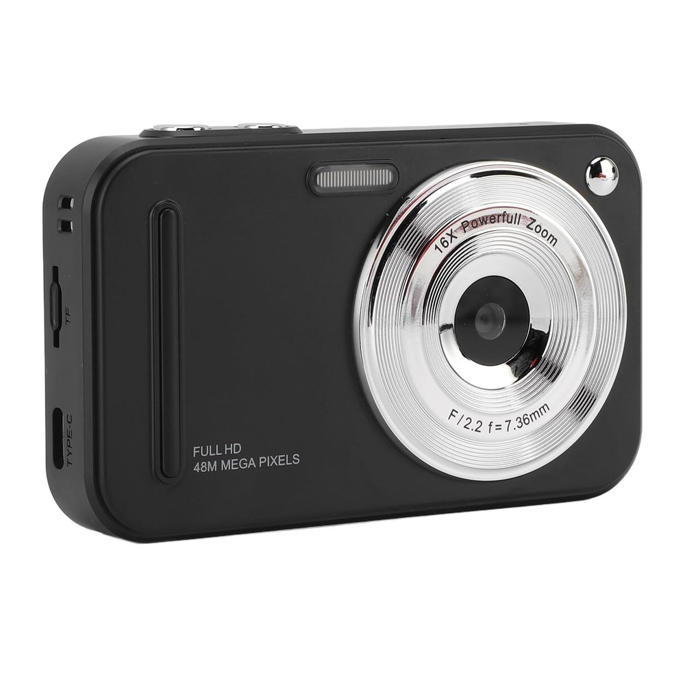48MP Digital Camera with 16x Digital Zoom, Lightweight and Compact Small Camera, 2.4 Inch TFT Screen, 1080P Video, for Students, Easy to Operate