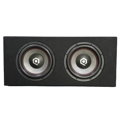 SoundQubed HDB2 Series Dual 12 Subwoofers Loaded in Ported Enclosure | Dual 4 Ohm Voice Coils | 800W/1600W