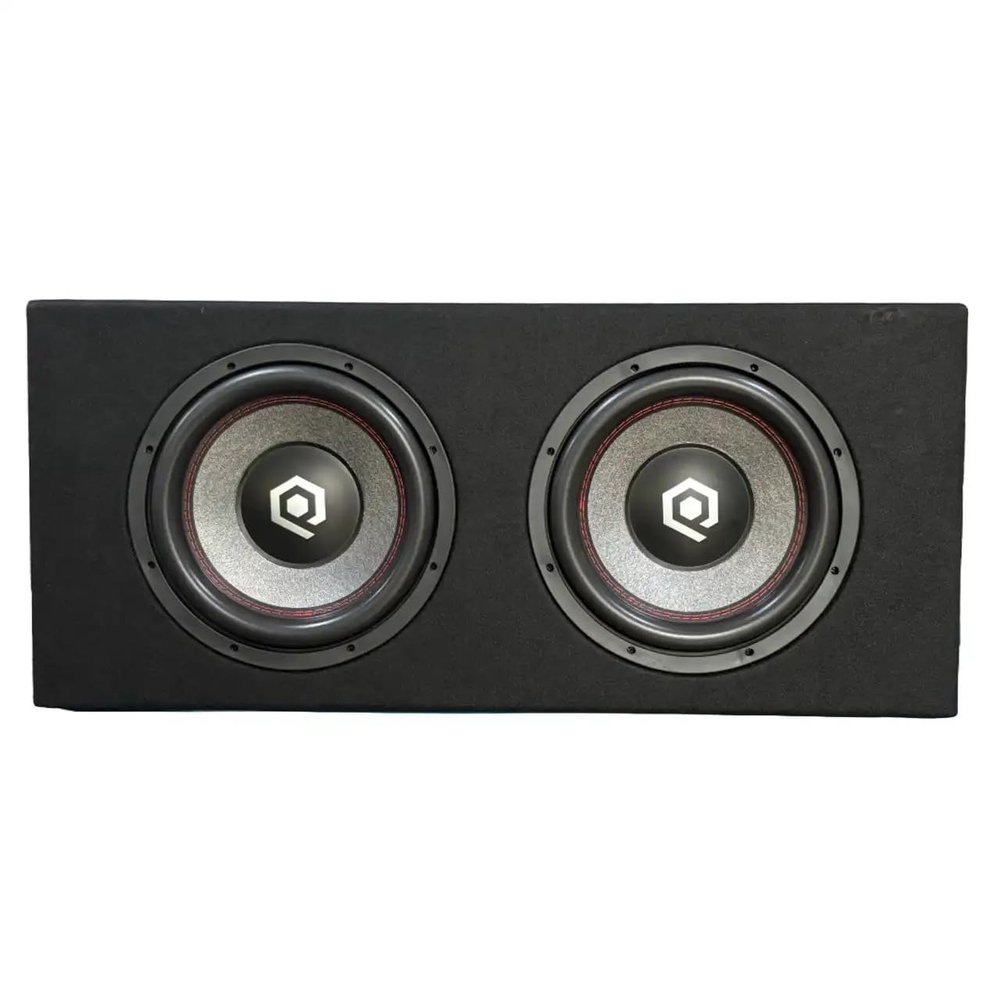 SoundQubed HDB2 Series Dual 12 Subwoofers Loaded in Ported Enclosure | Dual 4 Ohm Voice Coils | 800W/1600W
