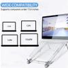BoxWave Stand and Mount Compatible with Samsung Rex 80 S5222R - Pocket Aluminum Stand 3-in-1, Portable Multi Angle Viewing Riser - Metallic Silver view 4