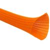 Kable Kontrol 100 Ft - 1.25 Inch Braided Cable Sleeve - Self Closing Split Wire Wrap Cord Hider Organizer Wire Loom Tubing Cover for Automotive, Industrial Cable Management - Orange view 1
