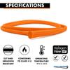 Kable Kontrol 100 Ft - 1.25 Inch Braided Cable Sleeve - Self Closing Split Wire Wrap Cord Hider Organizer Wire Loom Tubing Cover for Automotive, Industrial Cable Management - Orange view 2