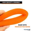 Kable Kontrol 100 Ft - 1.25 Inch Braided Cable Sleeve - Self Closing Split Wire Wrap Cord Hider Organizer Wire Loom Tubing Cover for Automotive, Industrial Cable Management - Orange view 4