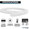 Kable Kontrol 50 Ft - 0.75 Inch Braided Cable Sleeve - Self Closing Split Wire Wrap Cord Hider Organizer Wire Loom Tubing Cover for Automotive, Industrial Cable Management - White view 2