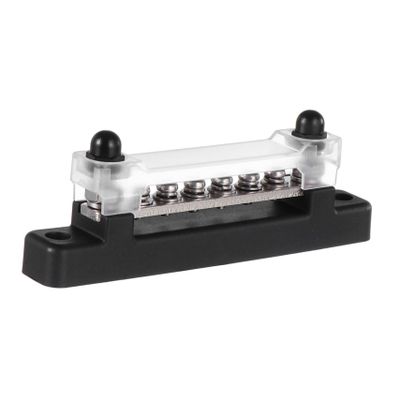 Mipcase 1pc Position Bus Bar Block with Cover for Automotive Rv and Motorcycle Flame Easy Wiring Configurations