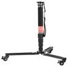 SUNWAYFOTO T1A20R + M3650C CF Monopod + Dolly, Heavy Duty Rolling Stand, Aluminum Alloy w Rubber Wheels view 1