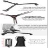 SUNWAYFOTO T1A20R + M3650C CF Monopod + Dolly, Heavy Duty Rolling Stand, Aluminum Alloy w Rubber Wheels view 4