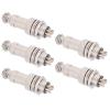 aqxreight 5Pcs Aviation Plug Connector M Fem Wire Panel Power Chassis Metal Fittings 5A GX12 450V2pin Ts, CNC Machine Etc Aviation PlugAviation ConnectorM Fem Wire Panel Power Chassis (6pin) view 1