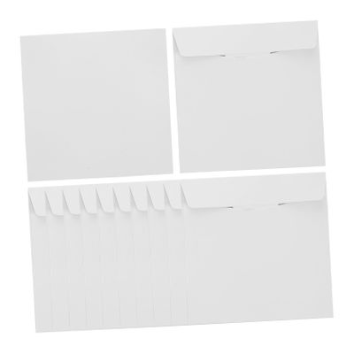 Cabilock 50pcs Paper Cd Sleeves for DVD Storage and Reusable Envelopes for and DVDs for Organization Strong Paper Material
