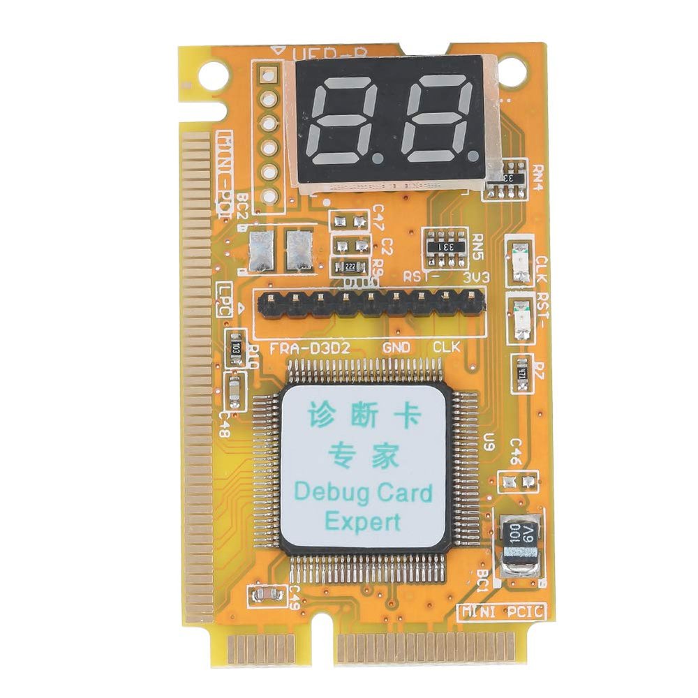 Mtlavishness Debug Card for Laptop and Computer Accessories Support USB Function and Multiple Bus Interfaces Ideal for Laptop Repairing Yellow Abs Material with Four Layer PCB