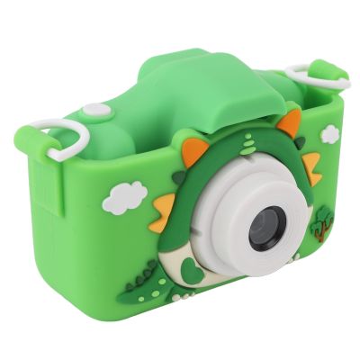 Yosoo Cute Kids Camera with Dual Cameras, Video Recording, 2.0 Inch Screen, for Kids Girls and Boys with Selfie Camera Case and Lanyard for Girls, Boys (Green)