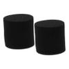 OUNONA 2pcs Speaker Sponge Covers for Enhanced Bass Response Acoustic Damping for Speaker Bass Port Tube Easy Installation Noise Reduction Black Diameter Height view 1