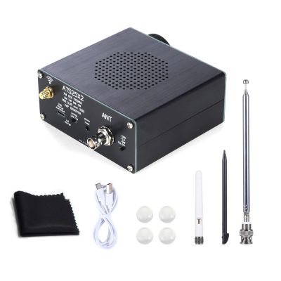 Aluminum WiFi Full Band Radio Receiver ATS25X2 with Touchscreen & External Antennas Support FM AM LSB USB SSB Modes