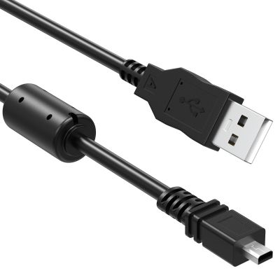 Hizsoaor UC-E6 USB Data Cable Photo Transfer Charger 8-PIN Cord Compatible with Nikon D3300 D750 D5300 D7200 D3200, Coolpix B500 and More, Some Coolpix and DSLR Cameras (5.9ft)